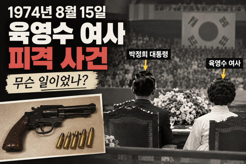 육영수 여사 피격 사건 팩트만 정리｜문세광·총탄·배후 논란 어디까지 사실일까
