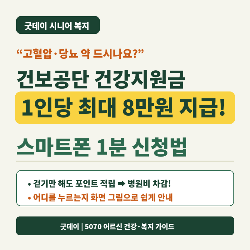 "병원비 8만원 돌려받았습니다" 건강생활실천지원금 건강생활지원금제 신청방법 총정리