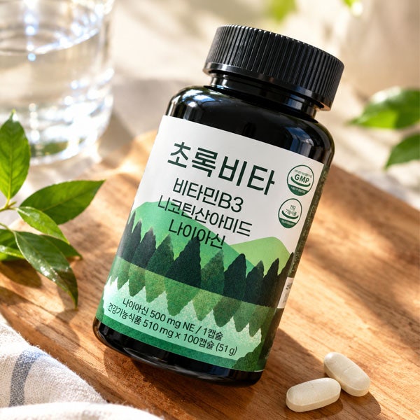 초록비타 비타민B3 후기,나이아신 영양제 직접 먹어본 솔직한 이야기