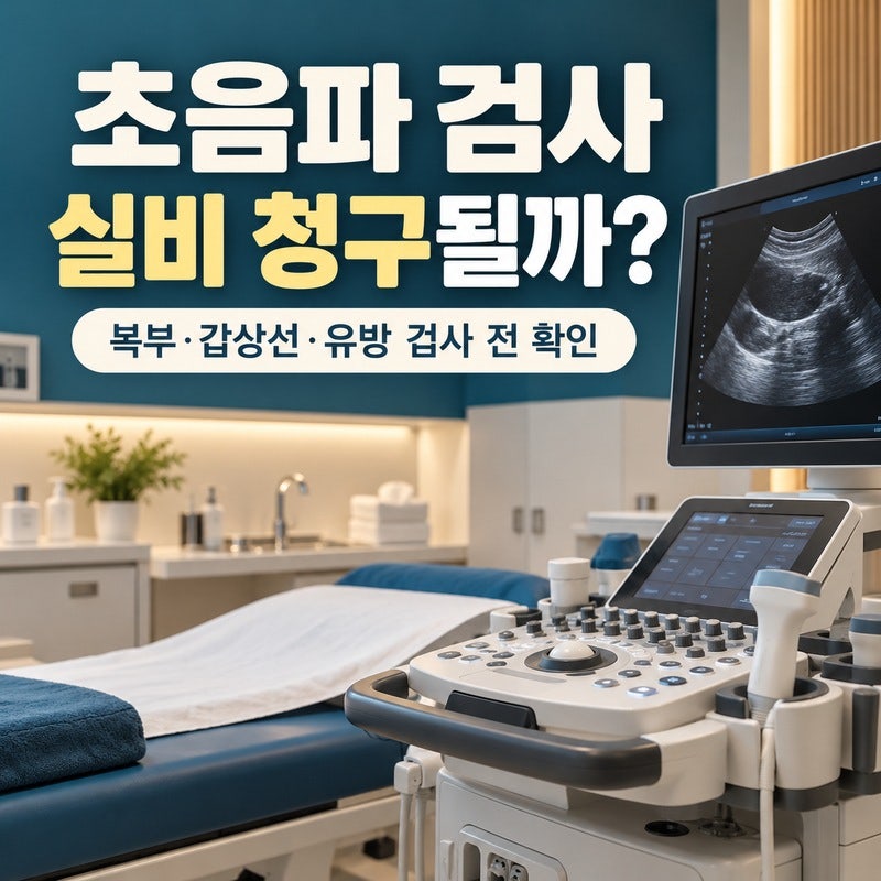초음파 검사 실비보험 청구될까｜복부·갑상선·유방 검사 전 확인할 것