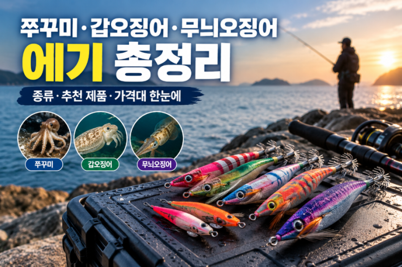 쭈꾸미·갑오징어·무늬오징어 에기 총정리