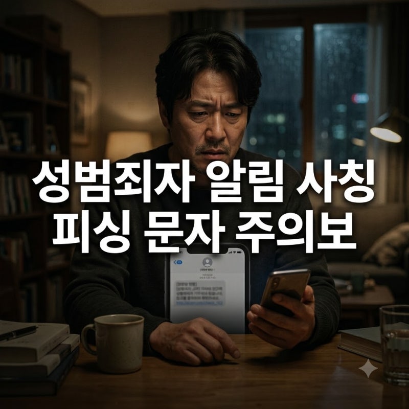 성범죄자 알림 사칭주의! 피싱 문자 구별법과 피해 예방 가이드