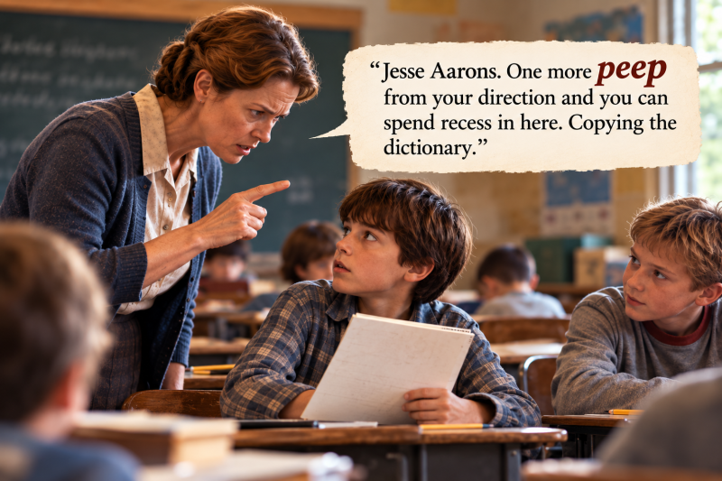 『Bridge to Terabithia』에서 만난 표현 One more peep from your direction — “한마디만 더 했다가는…”