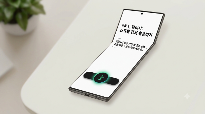 [꿀팁] 갤럭시 & 아이폰 긴 화면 '스크롤 캡처' 한 번에 끝내는 방법