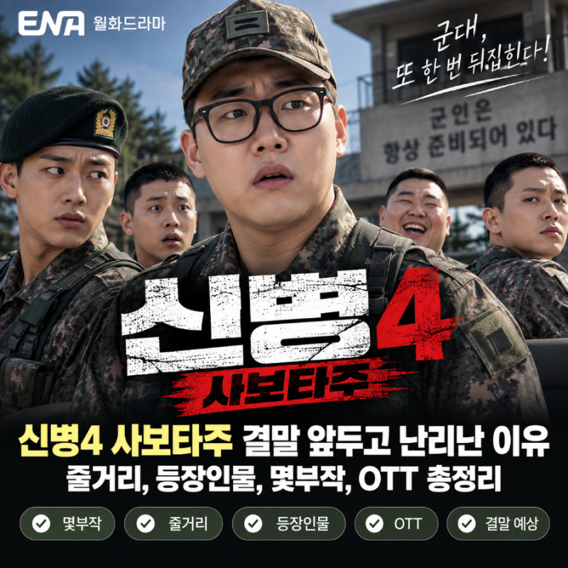 신병4 사보타주 결말 앞두고 난리난 이유, 줄거리 등장인물 몇부작 OTT 총정리