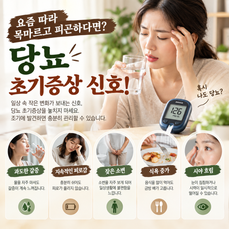 당뇨 초기증상 혈당 관리 음식: 생활 습관 개선으로 잡는 식이요법 가이드