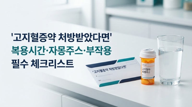 고지혈증약 먹을 때 피해야 할 음식, 자몽주스부터 음주까지.. 처방받고 먼저 확인할 순서