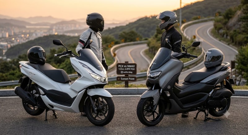 혼다 PCX125 vs 야마하 NMAX125 | 가격·제원·연비·ABS·장단점·추천 비교