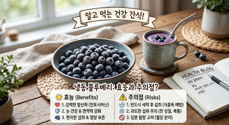"냉동 블루베리 이렇게 드셔야 안전 합니다"