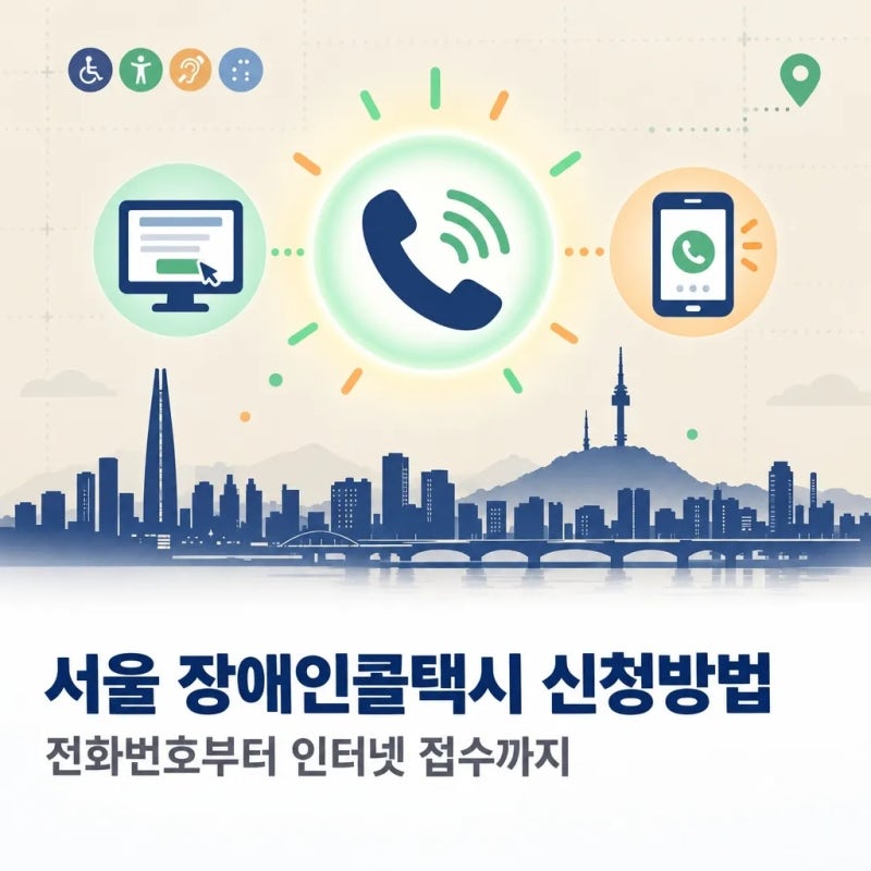 서울 장애인콜택시 신청방법, 전화번호부터 인터넷 접수까지