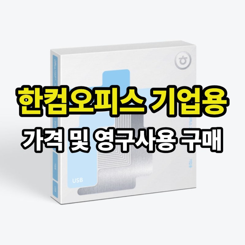 한컴오피스 기업용 가격, 2024 구매해서 영구사용 하기