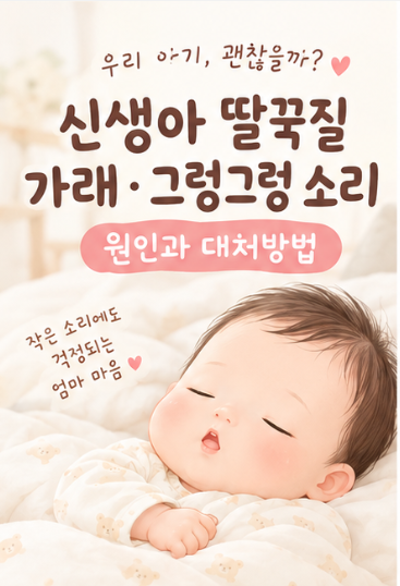 신생아 딸꾹질, 가래처럼 그렁그렁 소리 괜찮을까? 밤마다 검색해서 알아낸 원인과 대처방법