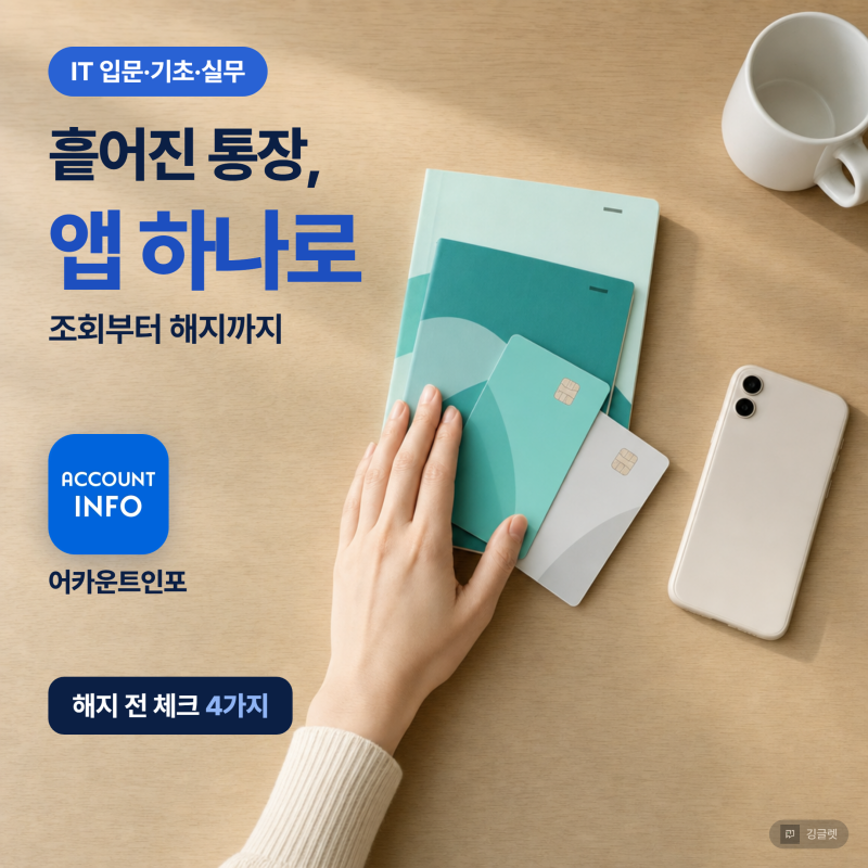 어카운트인포 계좌통합관리서비스, 휴면계좌 해지 전 체크 4가지