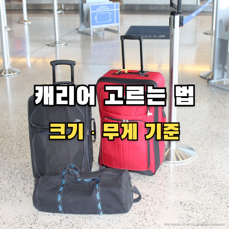 캐리어 고르는 법, 기내용 위탁용 크기 무게 기준부터 소재까지