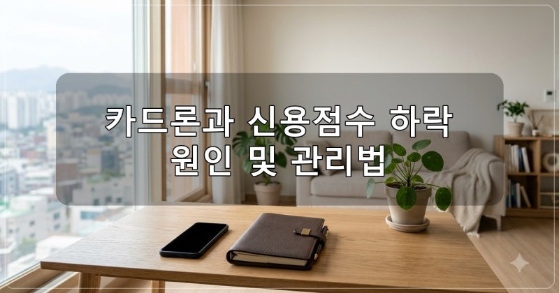 카드론 신용점수 영향과 하락 원인, 대환 및 회복 기간 정리