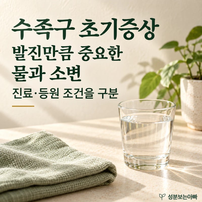 수족구 초기증상, 탈수·진료 신호와 등원 판단 기준