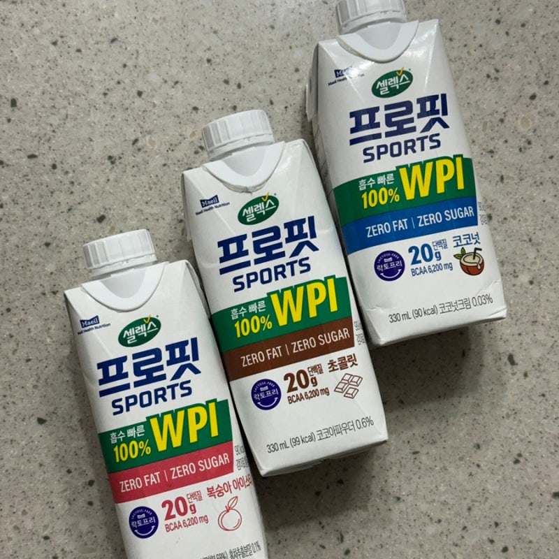 편의점 단백질쉐이크 셀렉스 프로핏 락토프리 스포츠 wpi 코코넛 개당 1000원