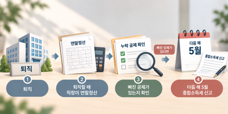 퇴직한 해의 연말정산,직장이 없는데 나는 뭘 해야 할까?