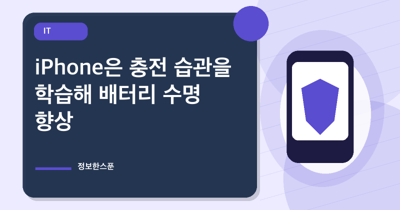 iPhone은 충전 습관을 학습해 배터리 수명 향상