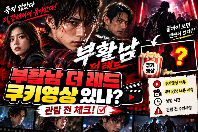 부활남 더 레드 쿠키영상 있나? 관람 전 체크