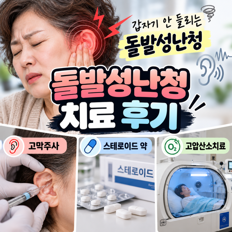 돌발성 난청 치료 2주째, 직접 겪어보니 귀가 안 들리는 것보다 무서웠던 ‘어지럼증’｜고....