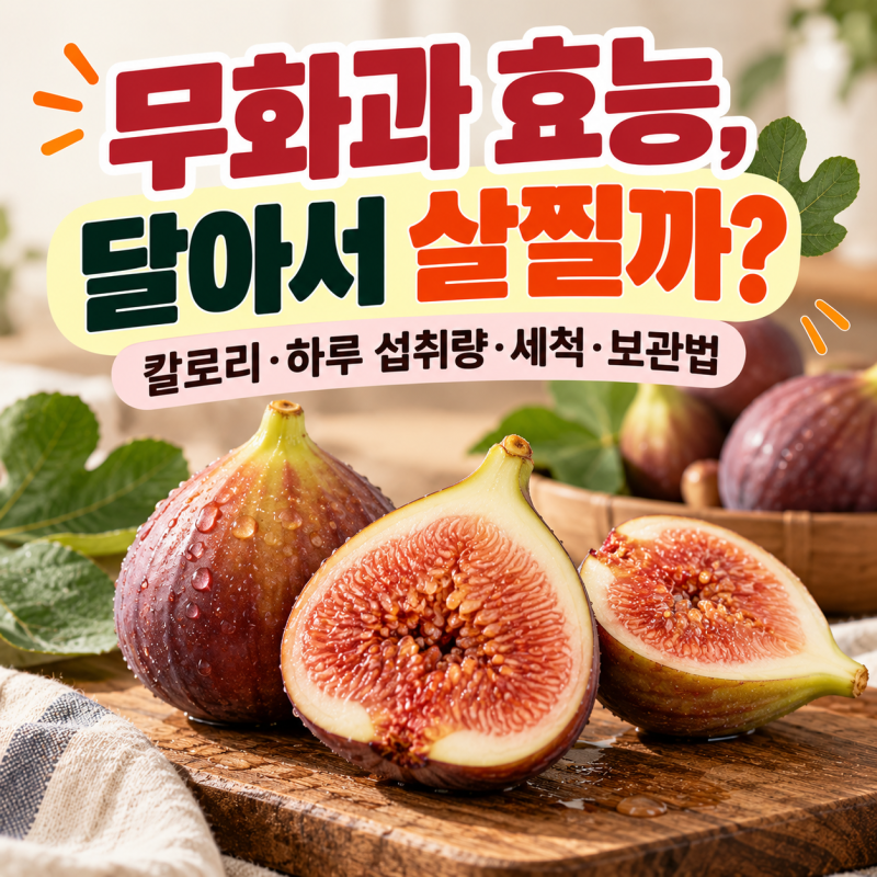 무화과 효능, 달아서 살찔까? 칼로리·하루 섭취량·세척 보관법