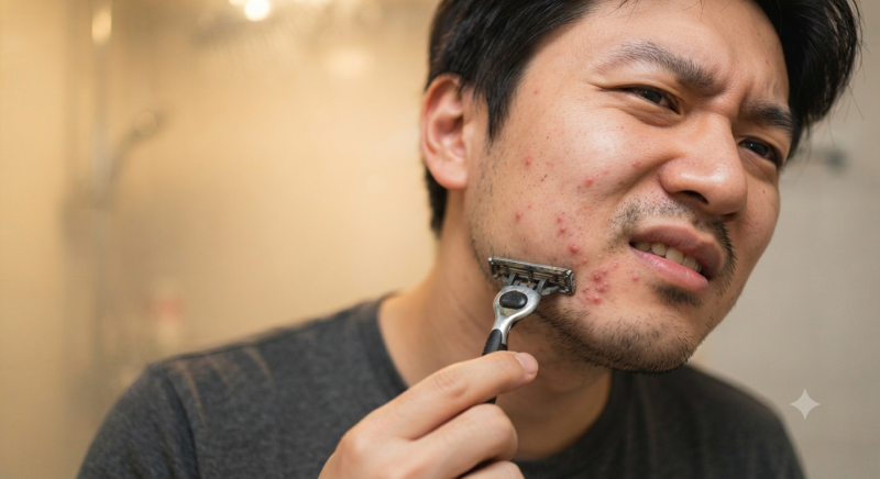 “면도하고 나면 빨간 좁쌀이 오돌토돌”… 모낭염, 여드름과 다른 점과 짜면 안 되는 이유