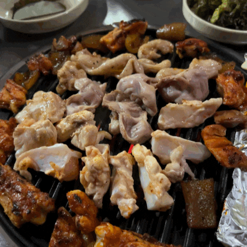 부평 노포 야장 기찻길닭숯불구이ㅣ야끼토리보다 맛있는 닭특수부위구이