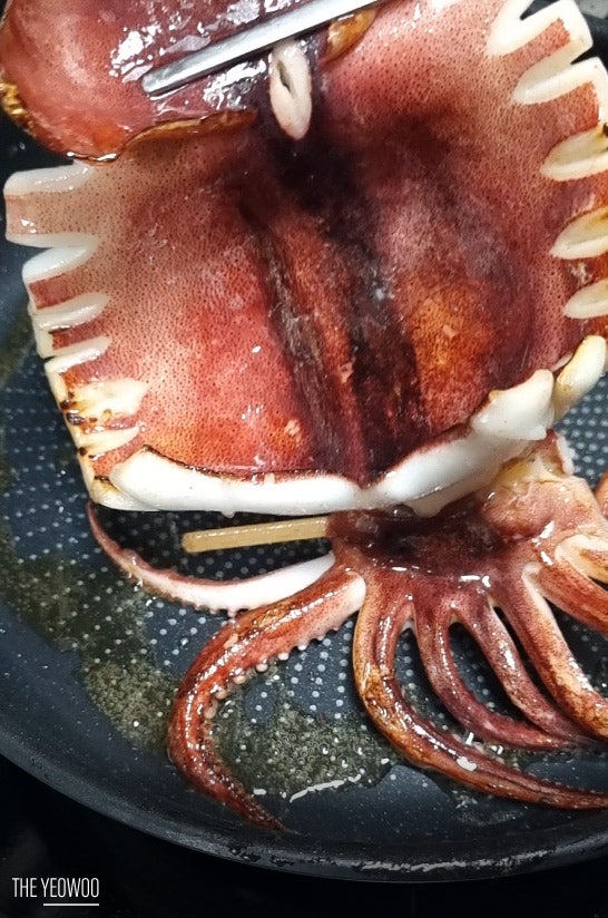 구룡포 피데기오징어 굽기 반건조오징어 에어프라이어 버터구이