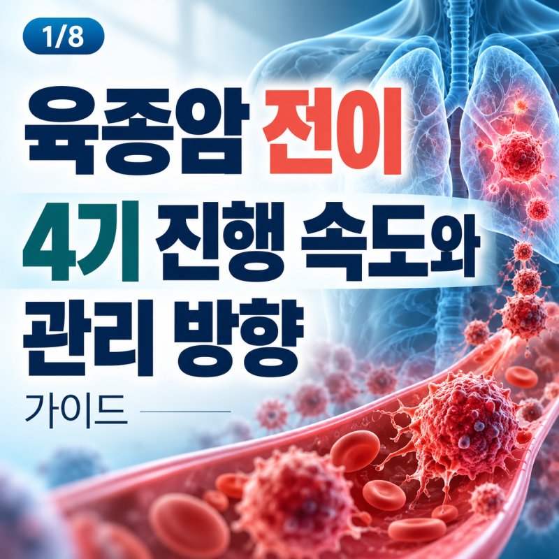 육종암 전이 속도 4기 관리의 핵심