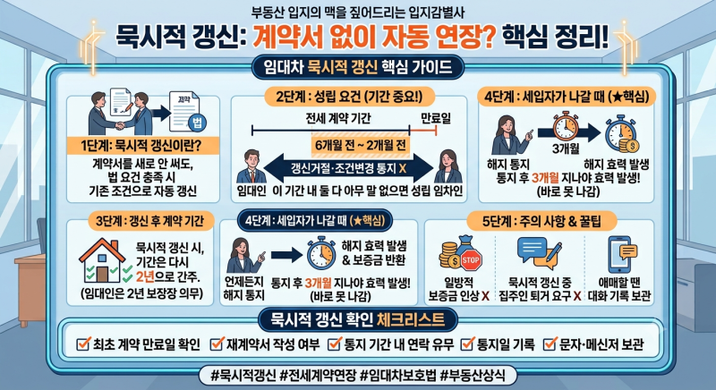 5.묵시적 갱신이란? 계약서 다시 안 써도 전세계약이 연장될까?