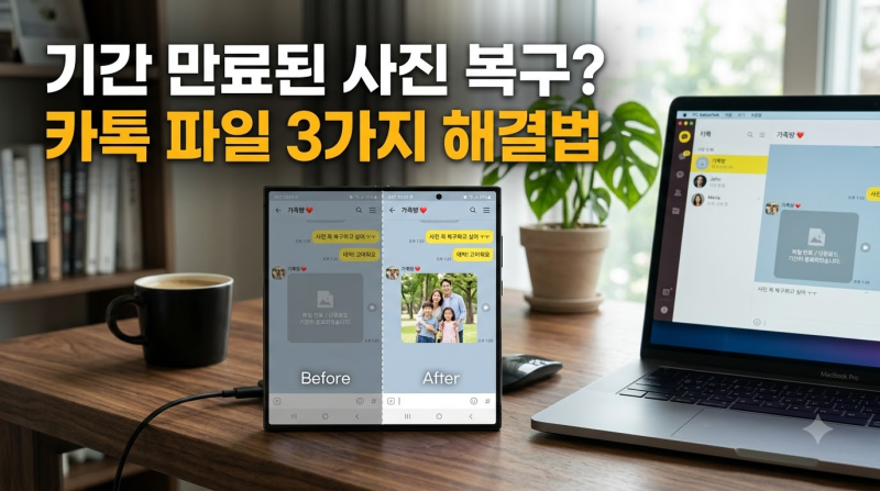 "다운로드 기간 끝났다고?" 카카오톡 원본 파일 만료된 사진·동영상 복구하는 3가지 현실적....