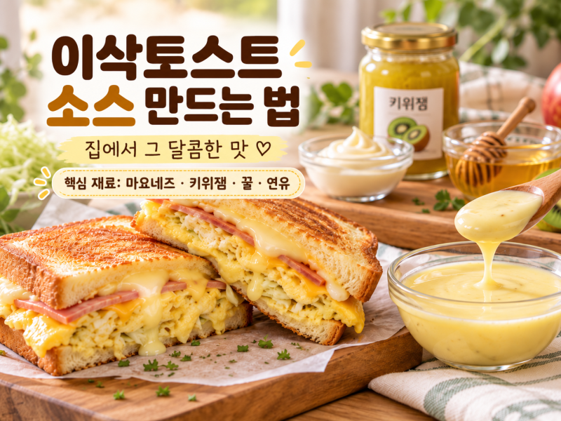 이삭토스트 소스 만드는 법｜집에서 그 달콤한 맛 내는 황금비율 ✨