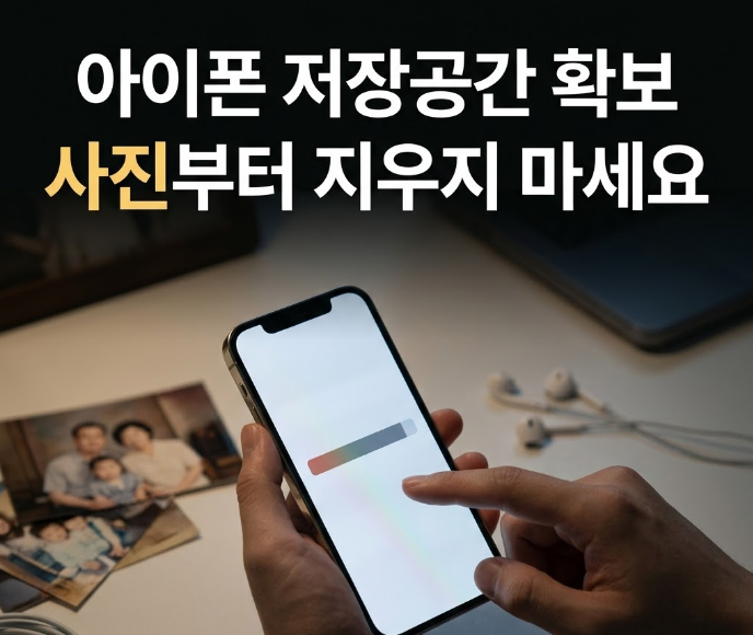 아이폰 저장공간 확보 "삭제 전에 이것부터" 사진·앱·파일 용량 정리 순서