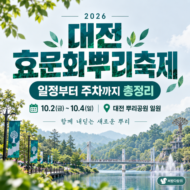 2026 Daejeon Hyomunhwa Ppuri Festival: Schedule, Guest Singers, Food, and Parking Guide