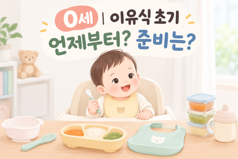 0세 ㅣ 이유식 초기 언제부터? 첫 이유식 준비하기