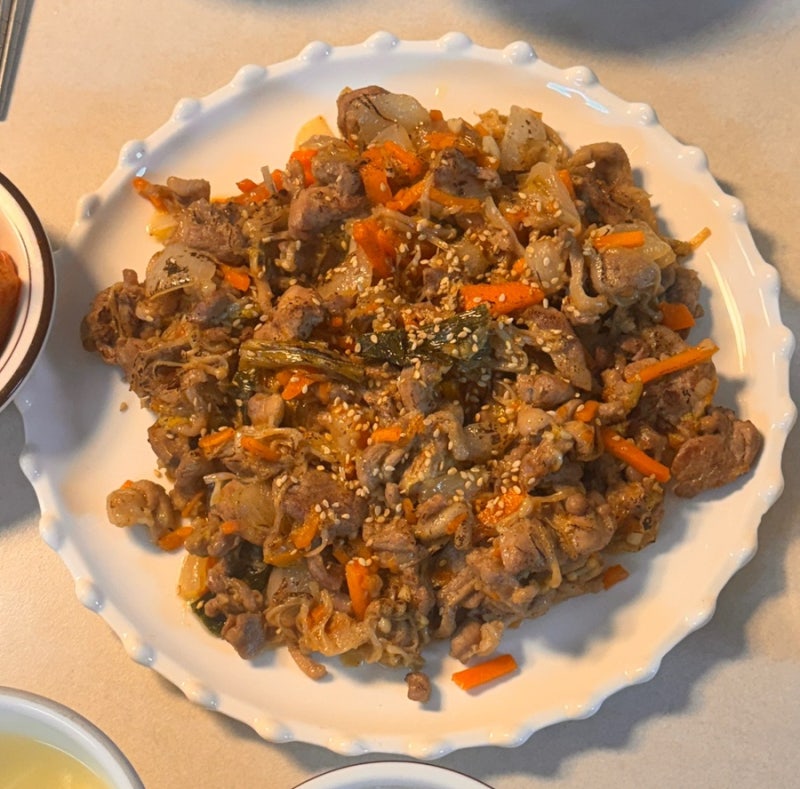 오리주물럭 소금구이｜집에 있는 채소 넣고 푸짐하게!