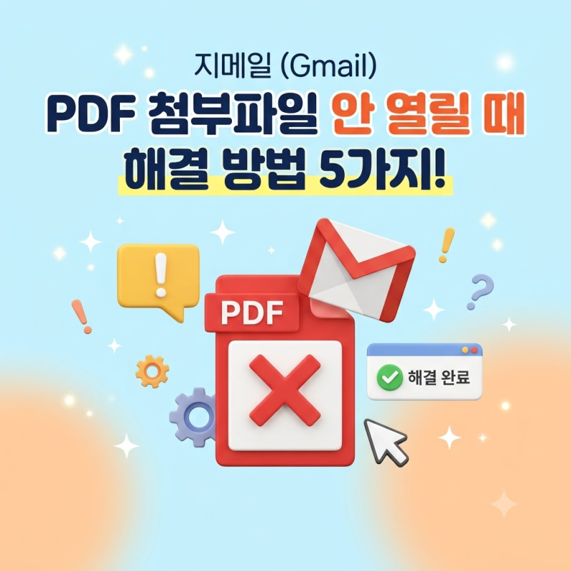 Gmail PDF 첨부파일이 열리지 않을 때 원인과 해결 방법