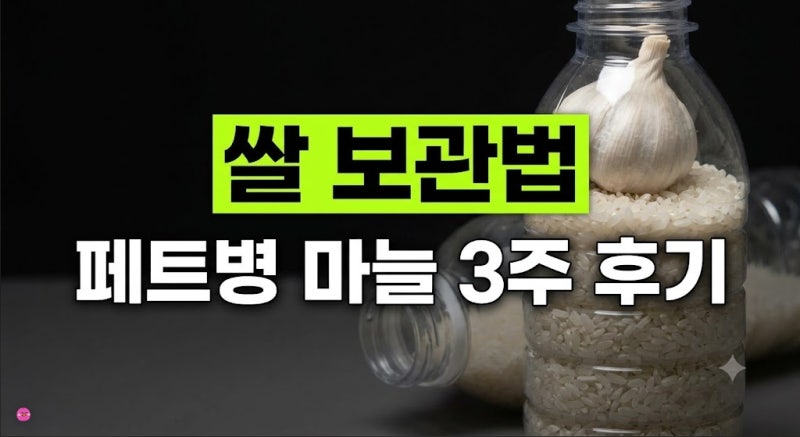 쌀벌레 없이 페트병에 쌀 보관하는 방법 (+3주 테스트 실후기)