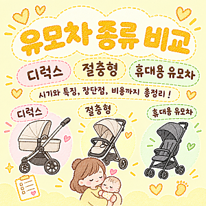 유모차 종류별 비교, 디럭스·절충형·휴대용 사용시기와 특징 총정리