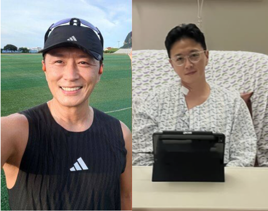 '숨 벅차고 몸 달라졌다'/ 배우 진태현 갑상선암 수술 후 근황?