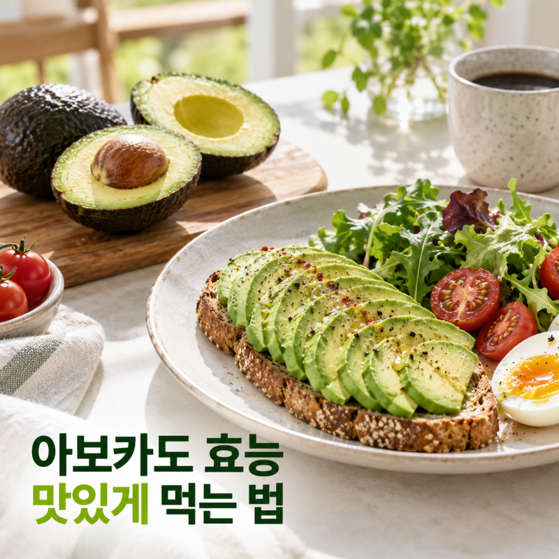 부드럽고 고소한 아보카도, 효능을 이해하고 맛있게 먹는 법