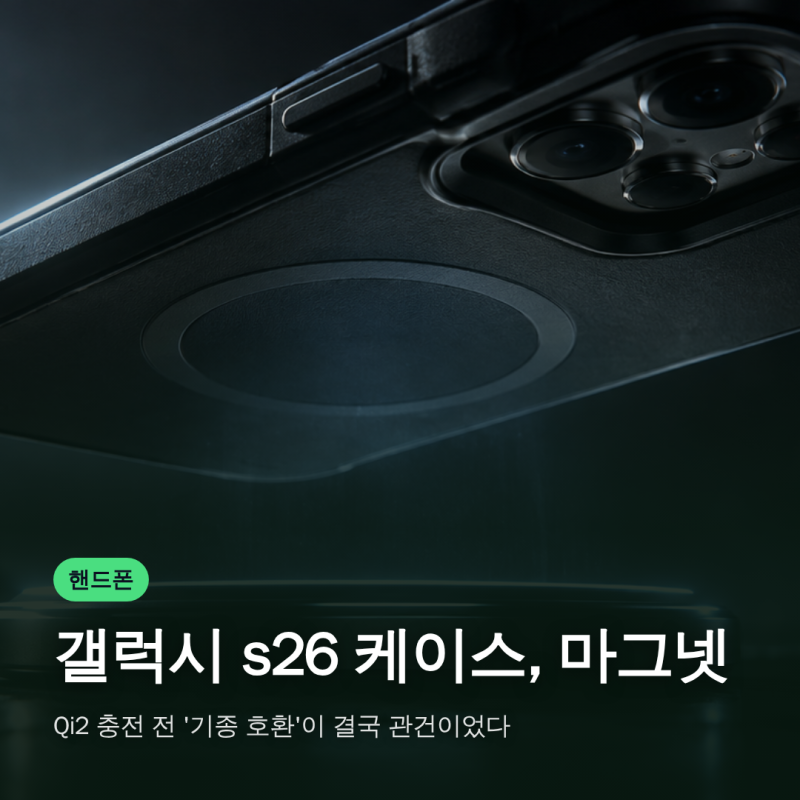 갤럭시 s26 케이스, 마그넷·Qi2 충전 전 '기종 호환'이 결국 관건이었다