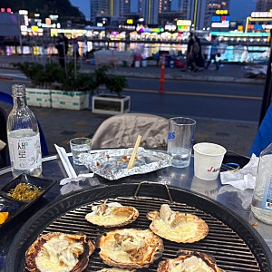 속초 누룽지 오징어 순대 맛집 대포항 소연이네 조개구이 내돈내산