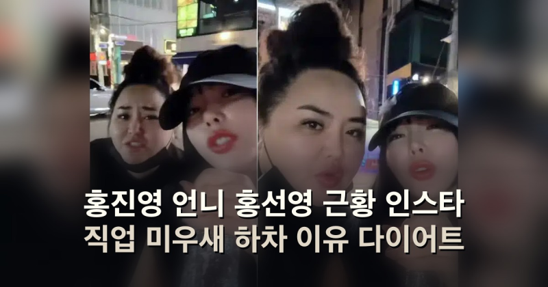 홍진영 언니 홍선영 근황 인스타 직업 미우새 하차 이유 다이어트
