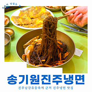 진주남강유등축제 가기 전 들르기 좋은 진주냉면 맛집 송기원진주냉면