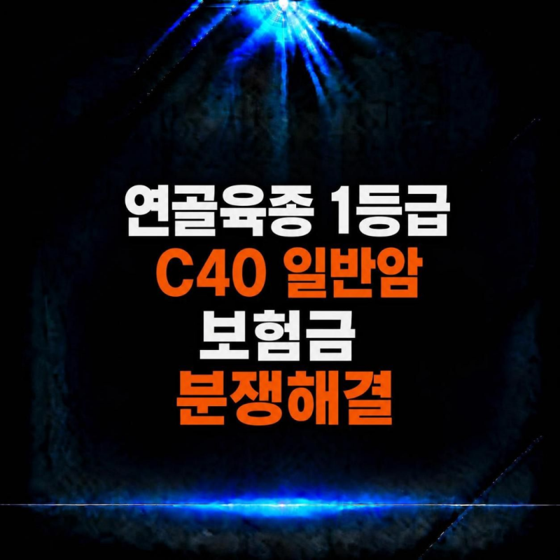 연골육종 1등급 C40,41 전이 없어서, 악성인데 경계성으로 삭감될까?