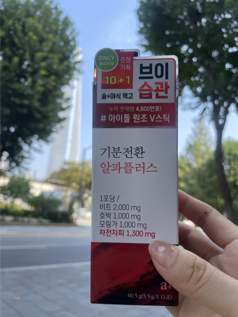 내돈내산 기분전환 알파플러스 붓기템 추천