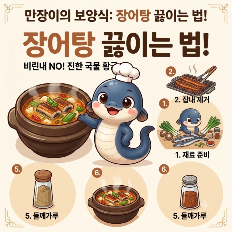[보양식 레시피]진하고 구수한 국물이 일품! 기력 회복에 최고인 장어탕 끓이는 방법 완벽 가....
