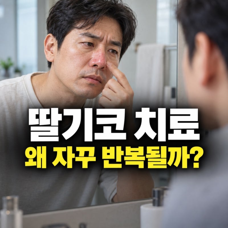 딸기코 치료, 연고로 될까? 레이저가 필요한 경우는 다릅니다